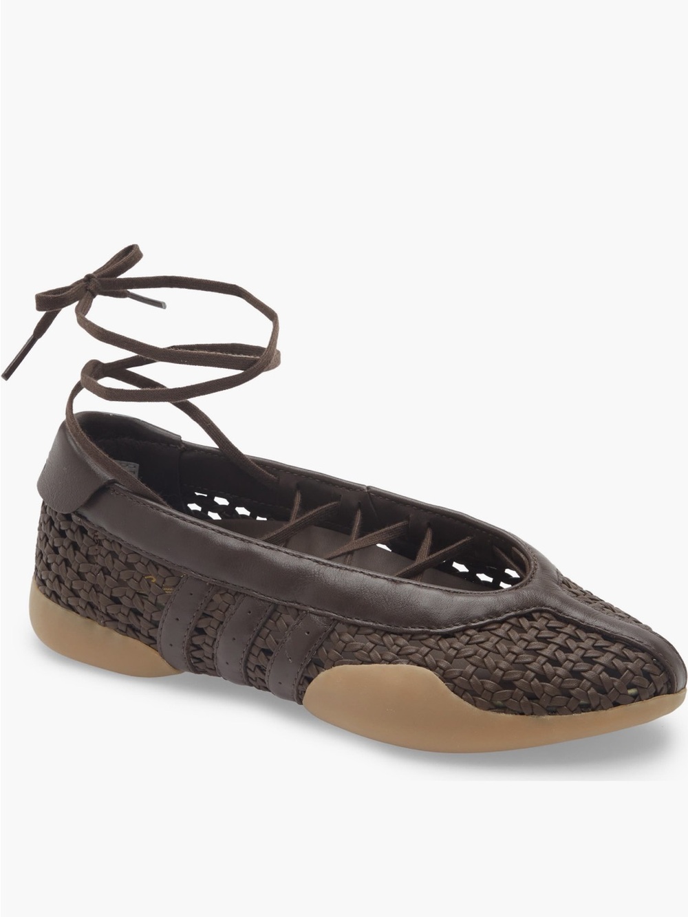 🤎 Adidas Taekwondo Mei Ballet BASKETWEAVE Brown 🤎 - Picture 3 of 5